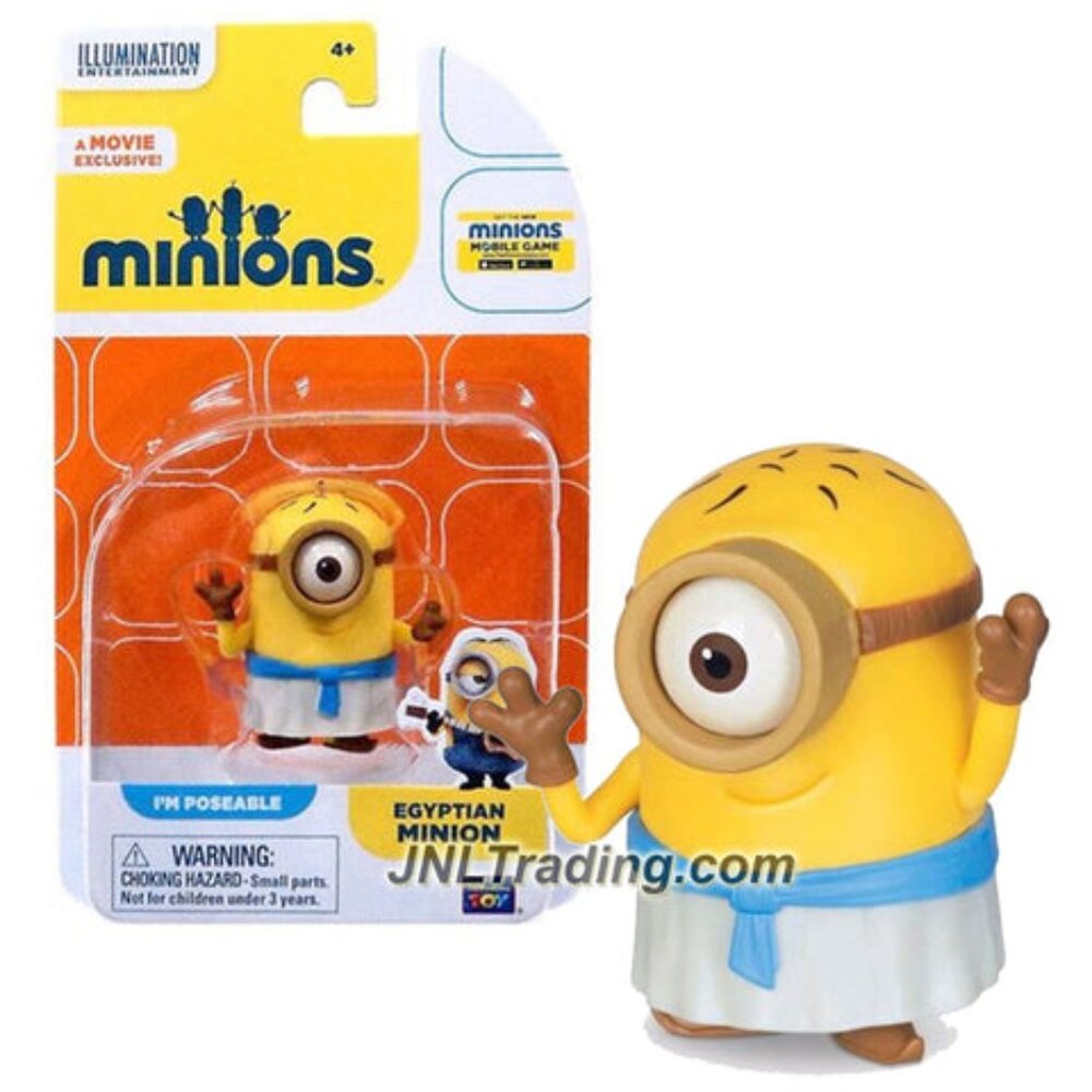 Despicable Me Minions Egyptian Minion Poseable 2" Figure New In Box Age 4+